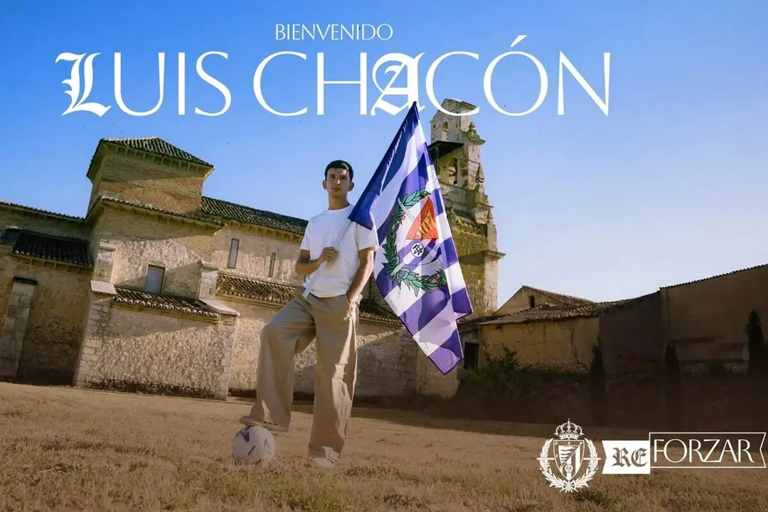 Anuncio fichaje Luis Chacon mediapunta Real Valladolid traspaso Deportivo