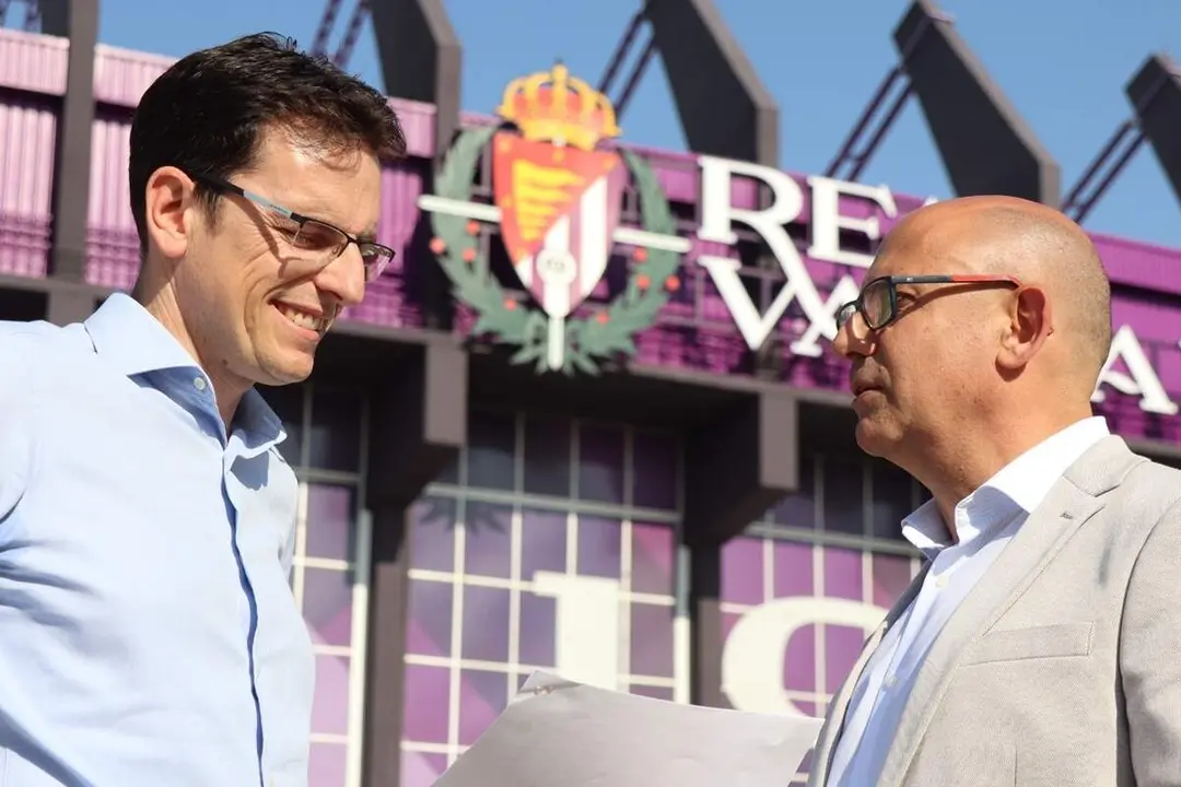 Pedro Herrero y Luis Velez criticas equipo Gobierno cerramiento fondo sur Estadio Jose Zorrilla