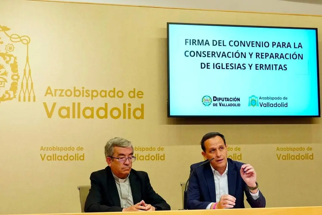 Firma convenio Diputacion y Arzobispado conservacion y reparacion iglesias provincia 2026