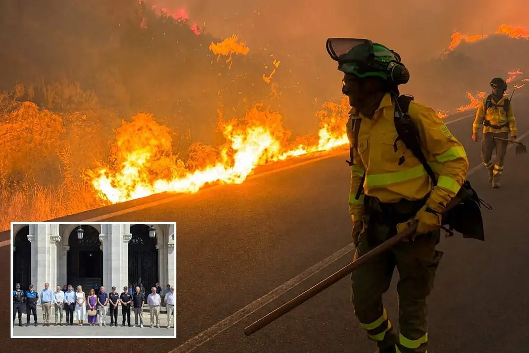 Minuto silencio Valladolid recuerdo victimas mortales grave incendio Los Gallardos Almeria