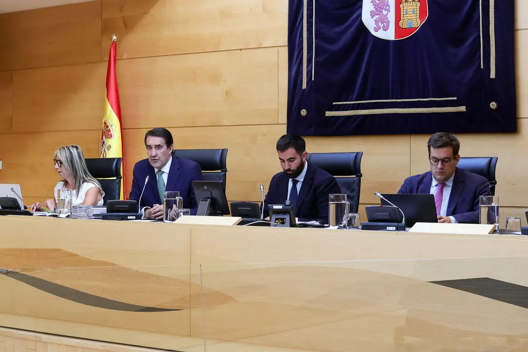 Consejero Industria Universidades Empleo y Comercio Juan Carlos Suarez-Quinones Junta comparecencia cortes nueva legislatura