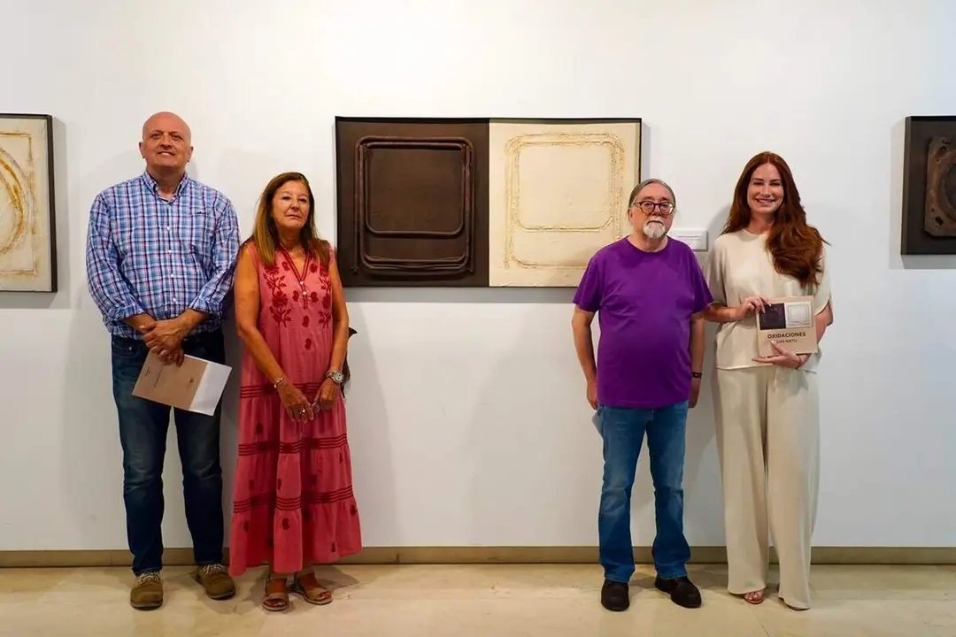 Inauguracion nueva exposici&oacute;n Oxidaciones artista Luis Nieto Diputacion Valladolid