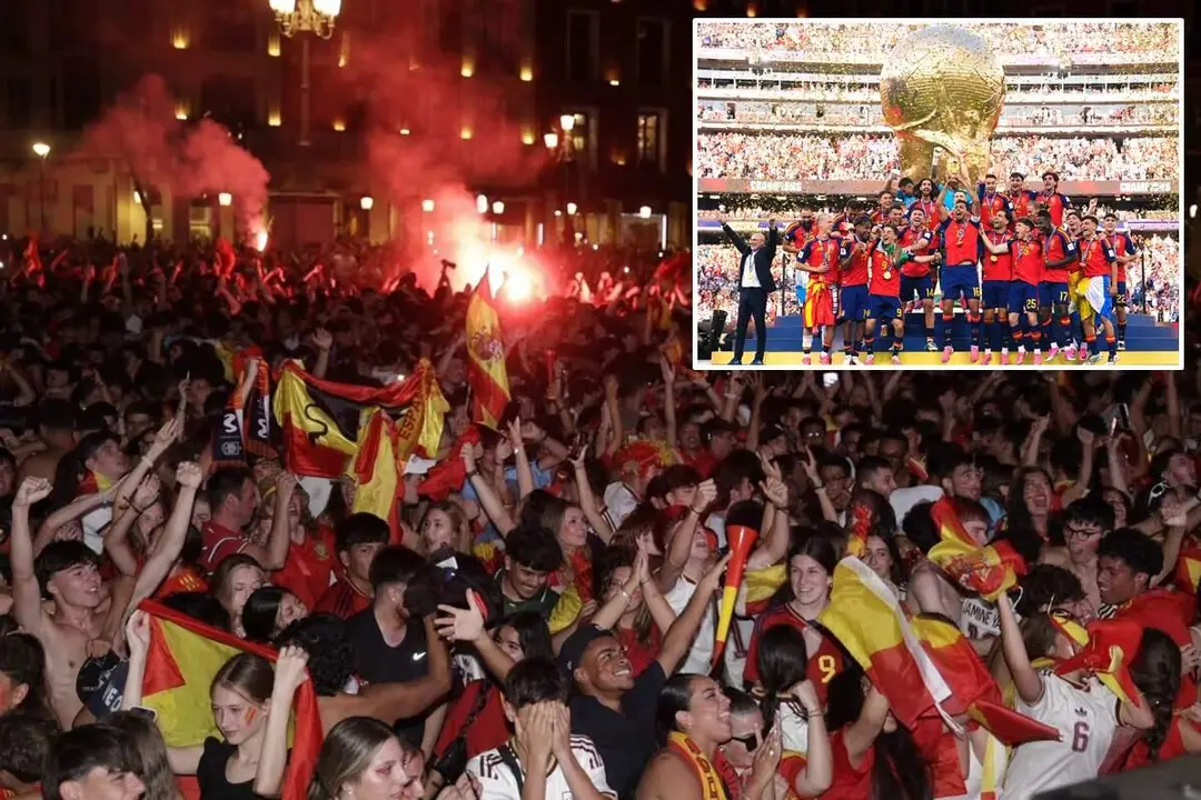 Victoria Seleccion Espanola Final Mundial 2026 celebracion vallisoletanos Plaza Mayor