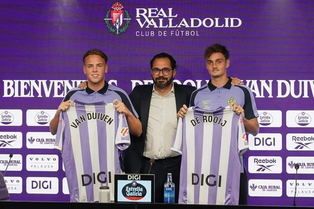 Presentacion oficial Van Duiven y De Rooij nuevos fichajes Real Valladolid