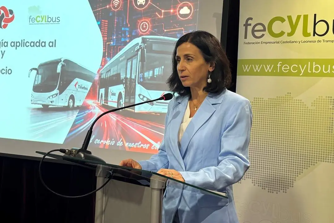 Clausura asamblea Fecylbus consejera Cristina Sanchidrian balance Buscyl Junta