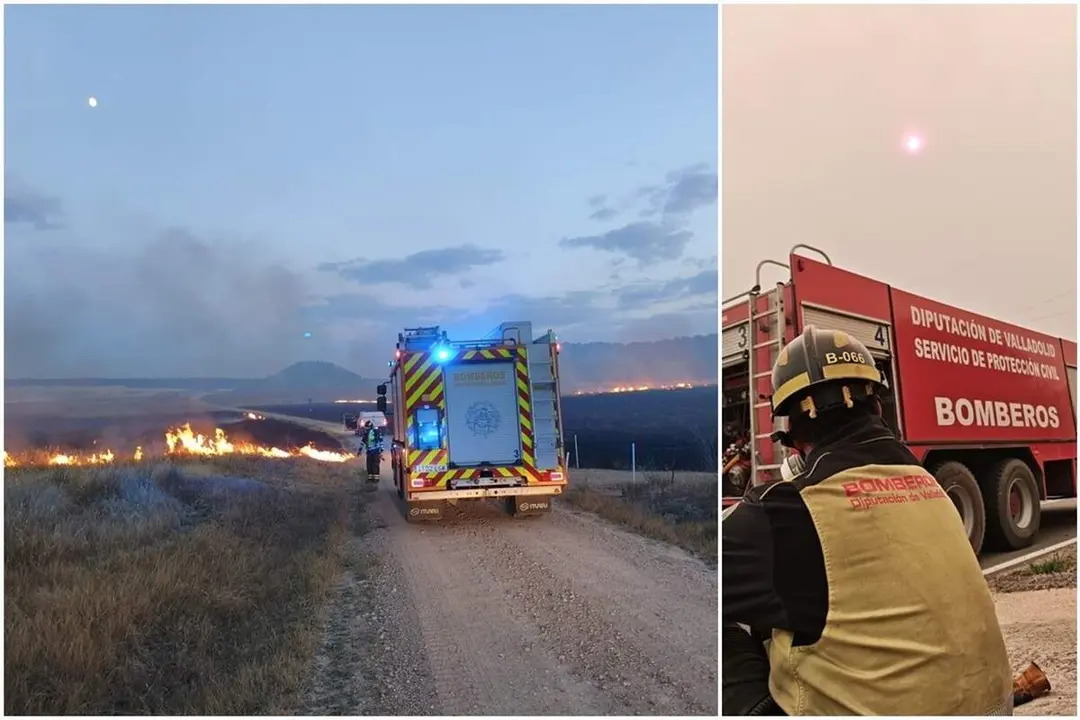 Envio dotaciones Bomberos Diputacion Valladolid incendio Burgohondo provincia Avila