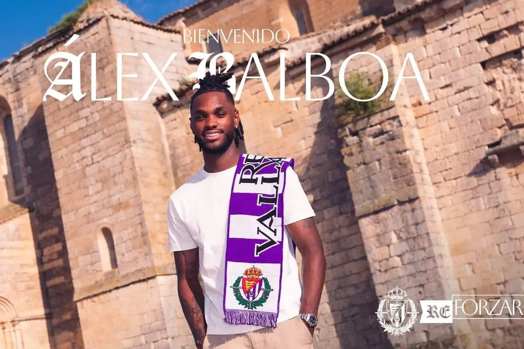 Anuncio fichaje oficial centrocampista Alex Balboa Real Valladolid dos temporadas
