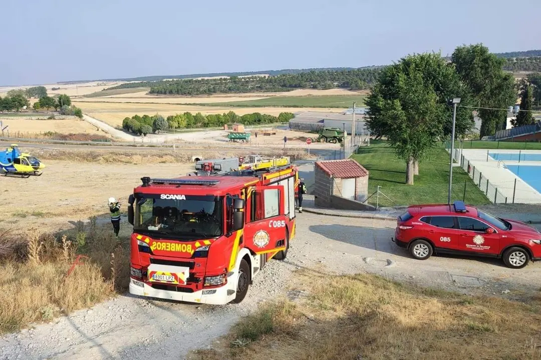 Incidente piscina Castrillo-Tejeriego personas atendidas inhalacion gas cloro intervencion Bomberos Diputacion