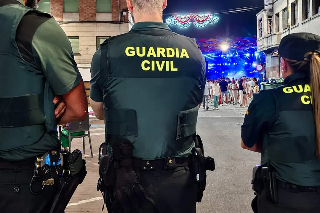 Agentes Guardia Civil vigilancia Fiestas Iscar sucesos provincia Valladolid