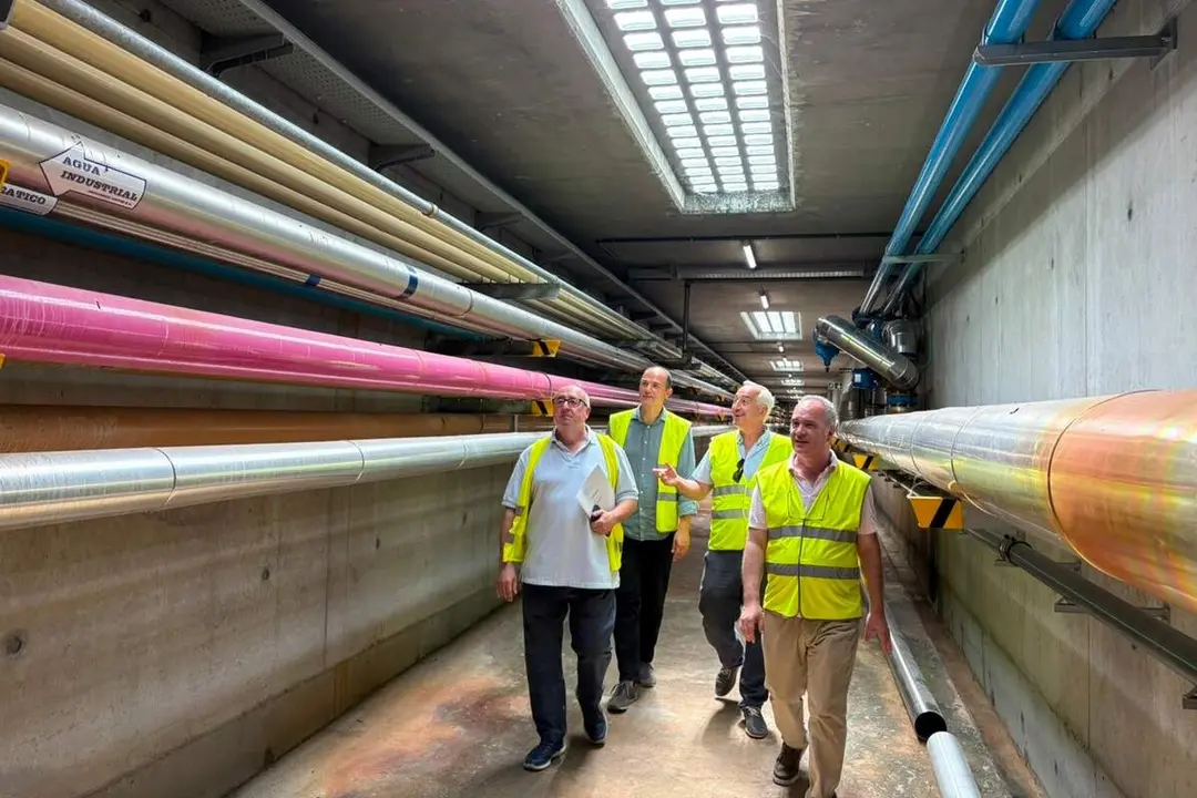 Visita Alejandro Garcia Pellitero obras autosuficiencia energetica EDAR Valladolid Aquavall