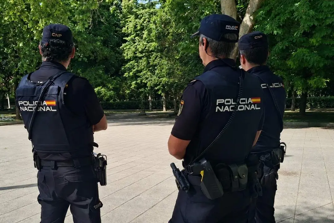 Policia Nacional tres agentes hombres detenciones sucesos parque Valladolid