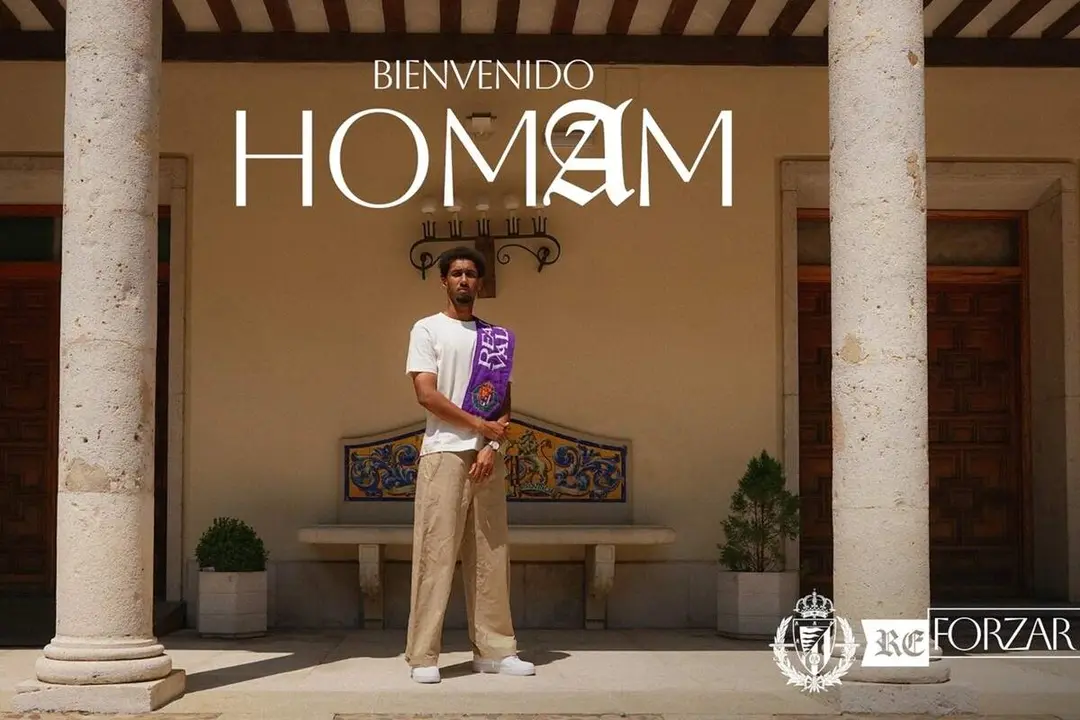 Anuncio fichaje cesion Homam Al-Amin nuevo jugador Real Valladolid