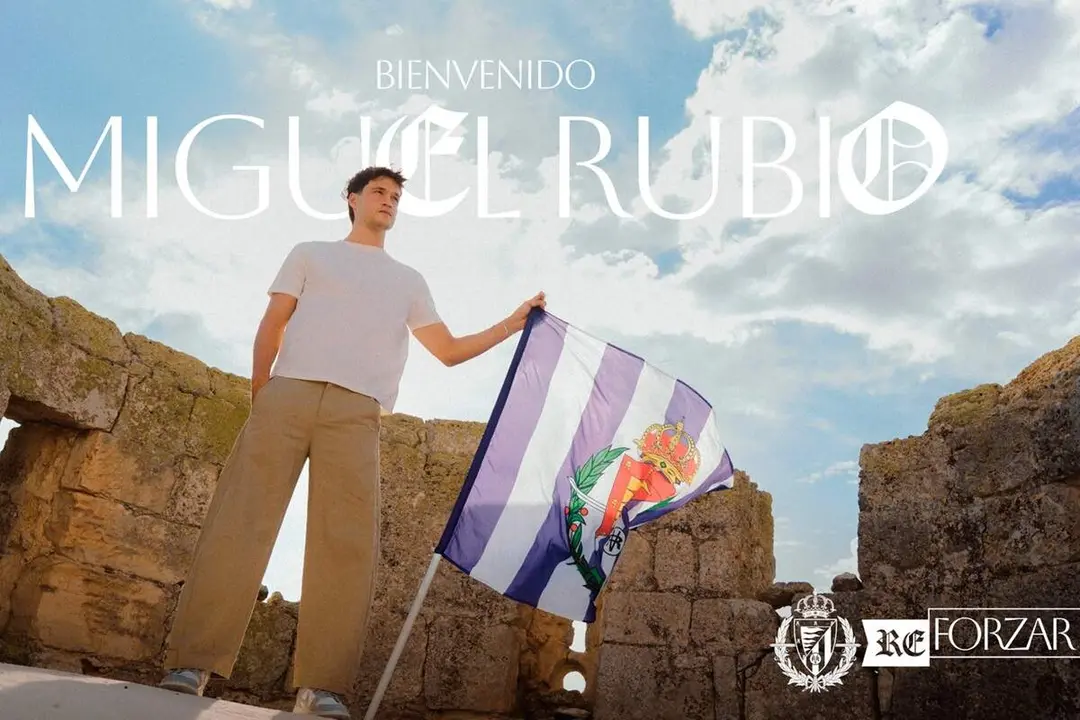 Anuncio fichaje central Miguel Rubio Real Valladolid regreso Jose Zorrilla