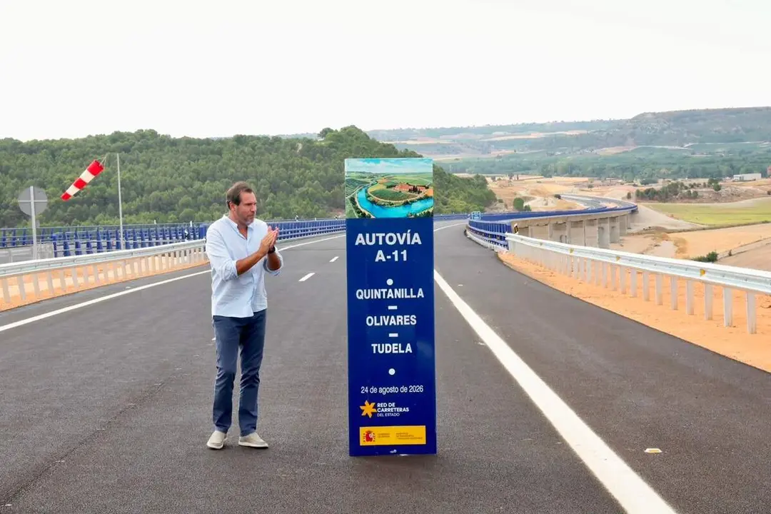 Puesta en marcha 31 kilometros A-11 Valbuena y Tudela de Duero ministro Oscar Puente