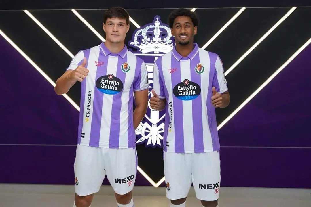 Presentacion Miguel Rubio y Homam El-Amin nuevos fichajes Real Valladolid Zorrilla