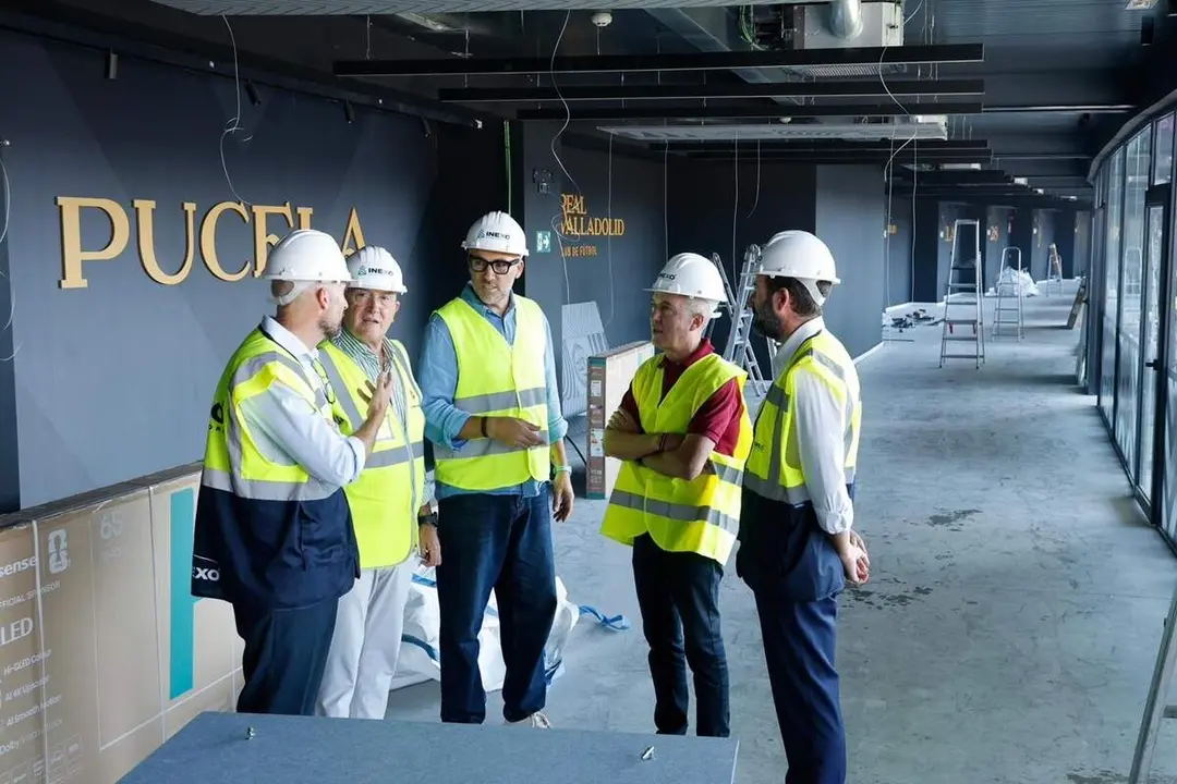 Visita obras interior Estadio Jose Zorrilla nivel 4 UEFA Ayuntamiento Real Valladolid