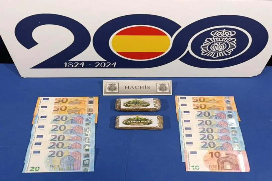 Tabletas hachis y dinero intervencion Policia Nacional detenidos Las Viudas Valladolid