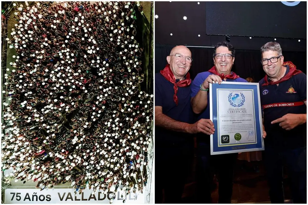 Record Guinness mosaico globos 75 aniversario Renault Fiestas Valladolid 2026
