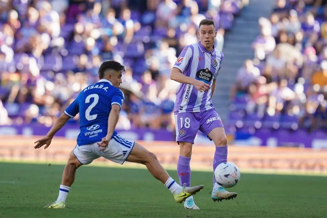 Derrota partido Real Valladolid vs Oviedo jugador Carlos Clerc Liga