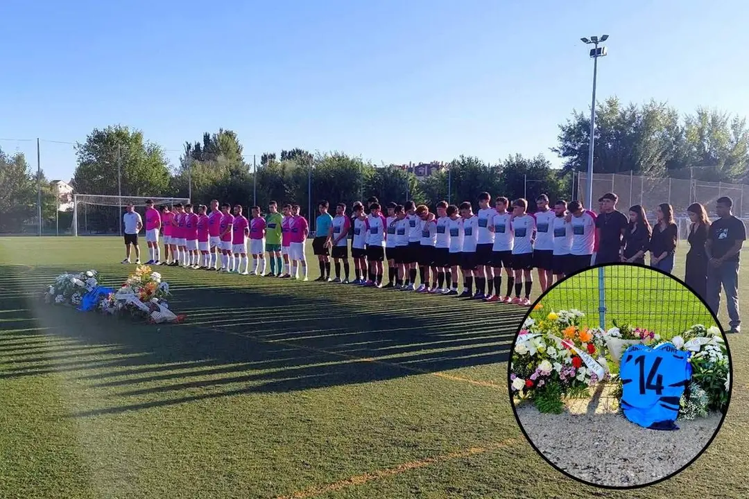 Homenaje minuto de silencio joven Oscar Baz fallecido accidente Francia Zaratan Sport