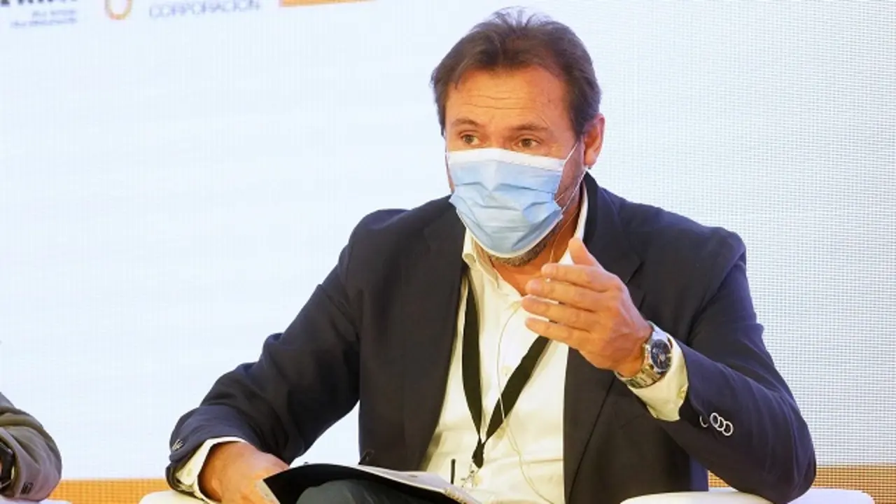 &Oacute;scar Puente durante su comparecencia en el Foro Urbano de Espa&ntilde;a | Fuente: Ayuntamiento de Valladolid