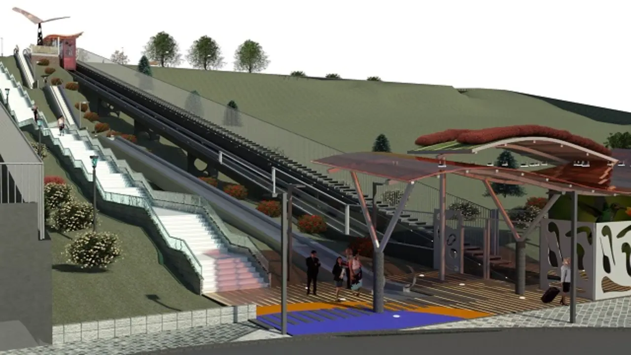 Simulaci&oacute;n de los elevadores de Parquesol | Fuente: Ayuntamiento de Valladolid