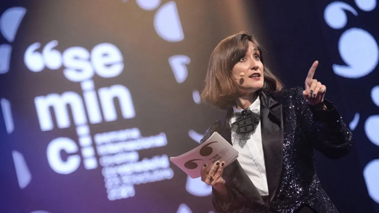 Ana Morgade durante la gala de la 66 Seminci