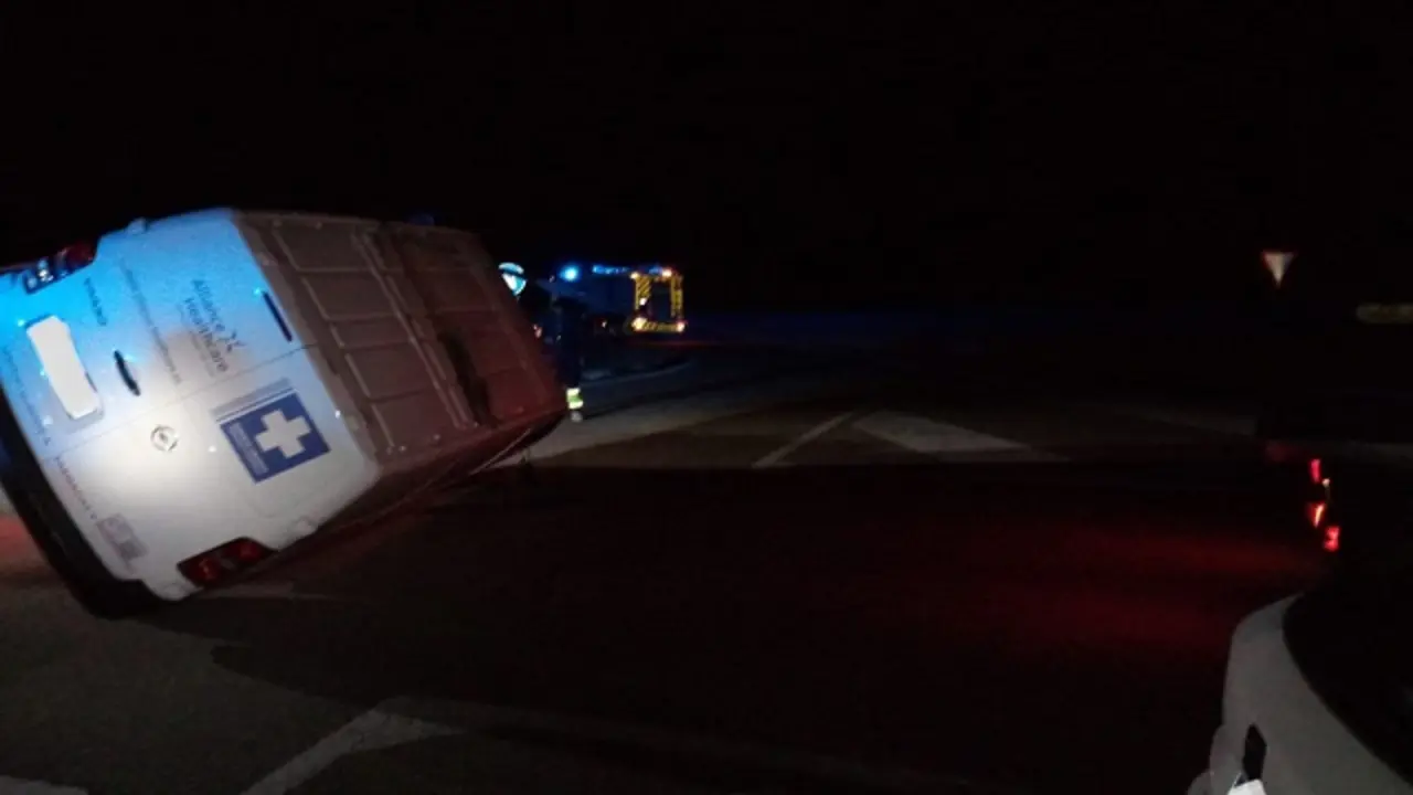 Imagen del accidente | Fuente: Bomberos Provincia de Valladolid