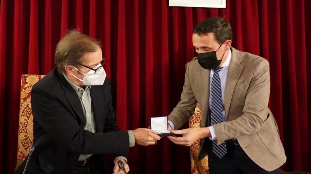 Valladolid. 20/12/2021. Premio Teatro Provincia de valladolid 2021 a Javier Semprum. 
FOTO/DPV/Miguel &Aacute;ngel Santos