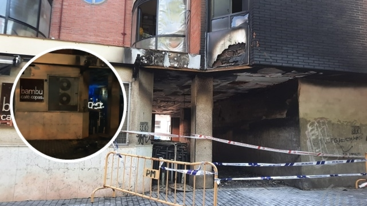 Fachada calcinada por el incendio en un pasaje de la Plaza de la Solidaridad | Valladolid Plural