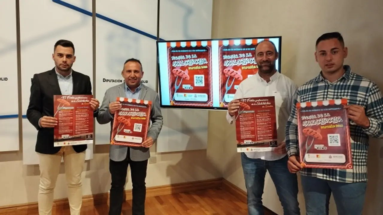 El alcalde Roberto Migall&oacute;n presenta la Fiesta de la Salchicha de Zarat&aacute;n | Valladolid Plural