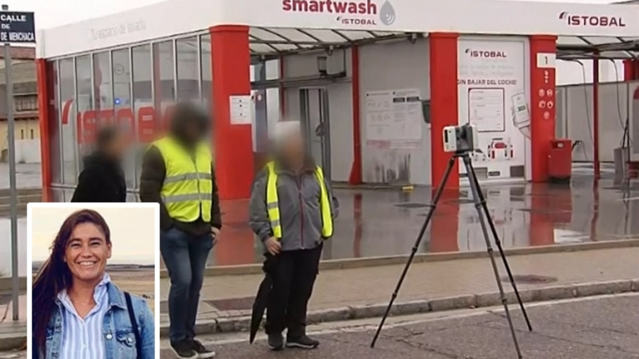 Recreaci&oacute;n c&aacute;mara 3D en el autolavado del Pol&iacute;gono Argales | Fuente: Telecinco