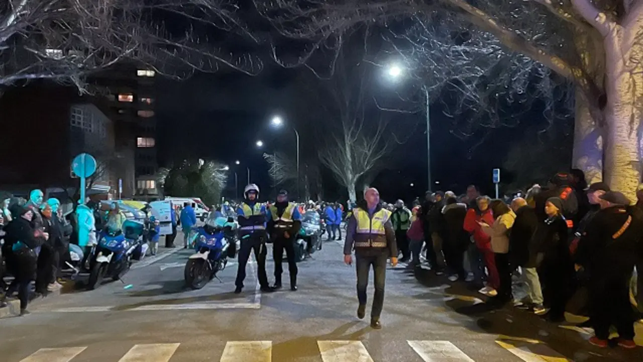Efectivos de la Polic&iacute;a de Valladolid en el dispositivo especial de Ping&uuml;inos | Fuente: Polic&iacute;a Municipal de Valladolid