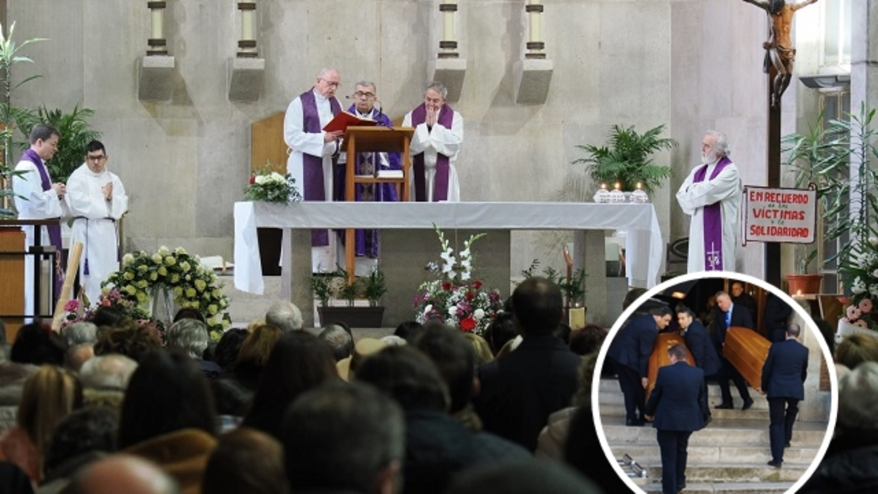 Misa funeral de Paloma e India oficiada por Luis Arg&uuml;ello