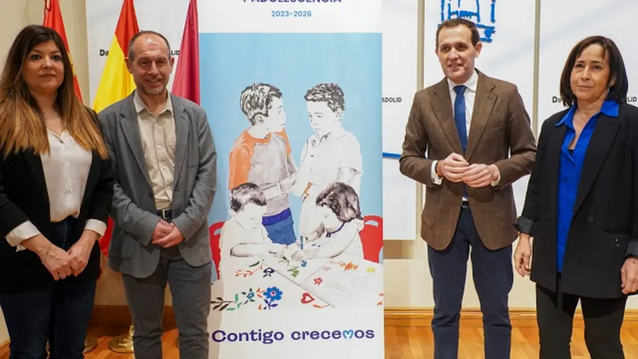 Valladolid. 23/2/2023. Sala de Recepciones. Palacio de Pimentel - VALLADOLID La Diputaci&oacute;n presenta el I Plan de Infancia y Adolescencia de la provincia de Valladolid. FOT/DPV/Miguel &Aacute;ngel Santos