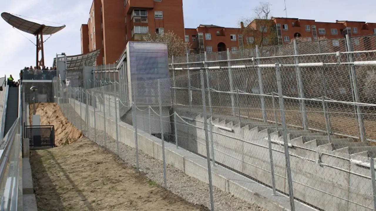El ascensor situado en la ladera norte de Parquesol | Valladolid Plural