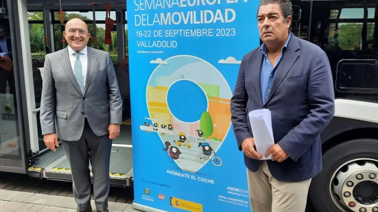El alcalde Valladolid y el concejal de Tr&aacute;fico presentan la Semana Europea de la Movilidad | Valladolid Plural