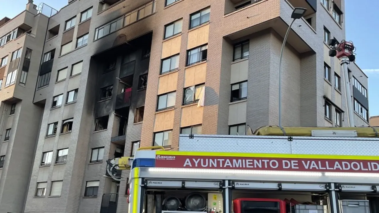 Explosi&oacute;n en Parquesol | Fuente: Bomberos de Valladolid