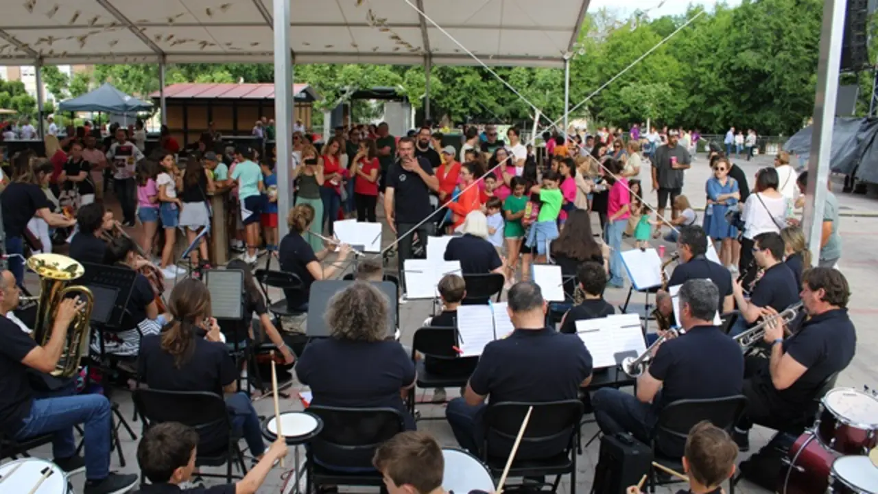 La Banda Municipal de Música de Zaratán durante el pregón de Fiestas | Valladolid Plural