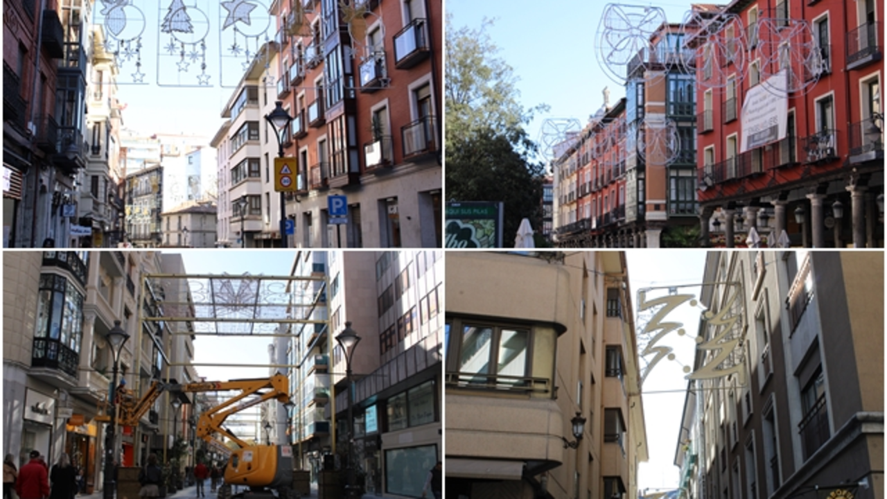 Instalaci&oacute;n de las luces de Navidad en las principales calles del centro | Valladolid Plural