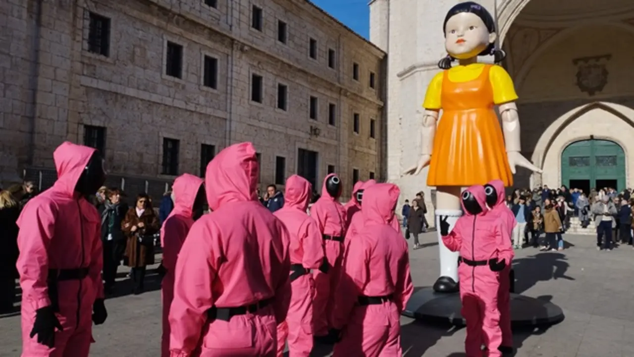 Promoción de la serie 'El juego del calamar' en Valladolid | Valladolid Plural