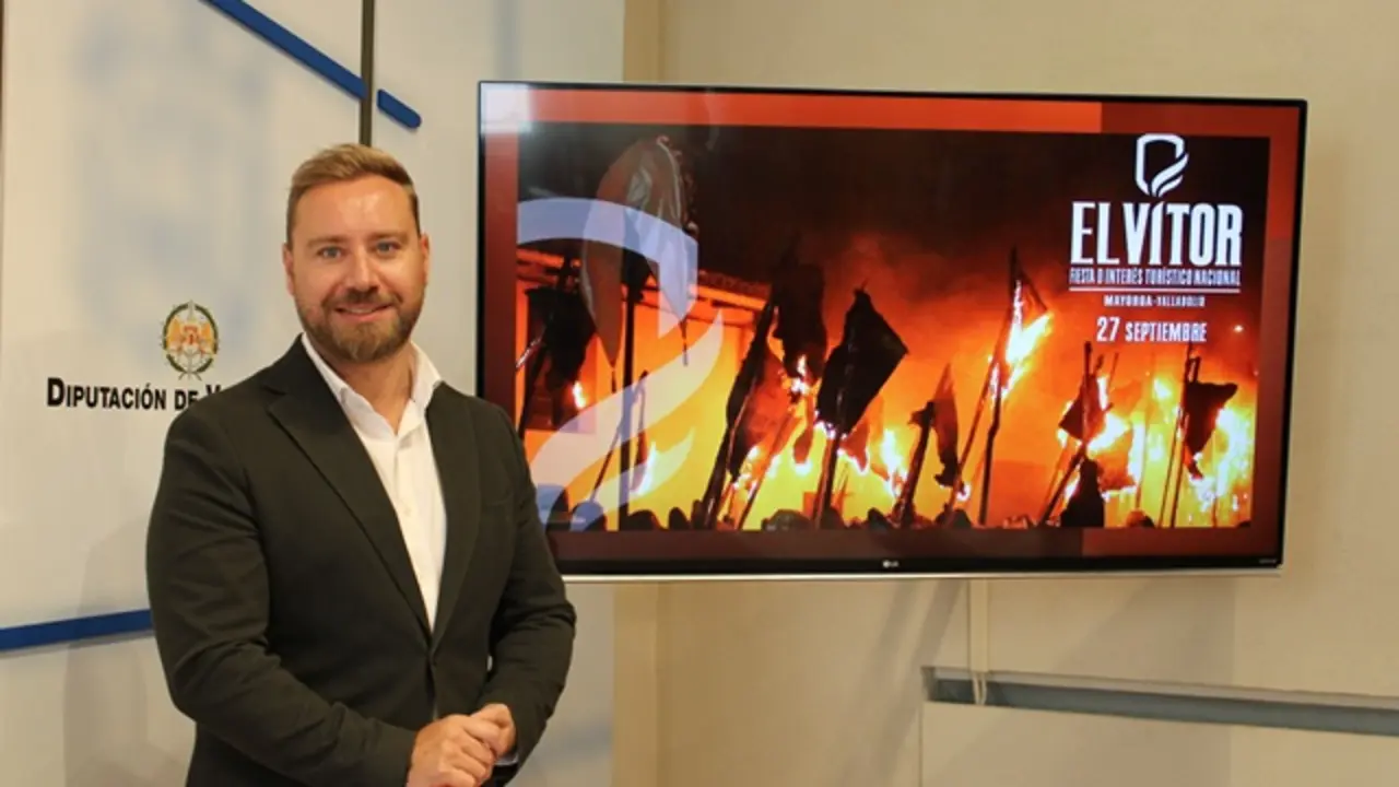 David de la Viuda, alcalde de Mayorga, en la presentación de El Vítor | Valladolid Plural