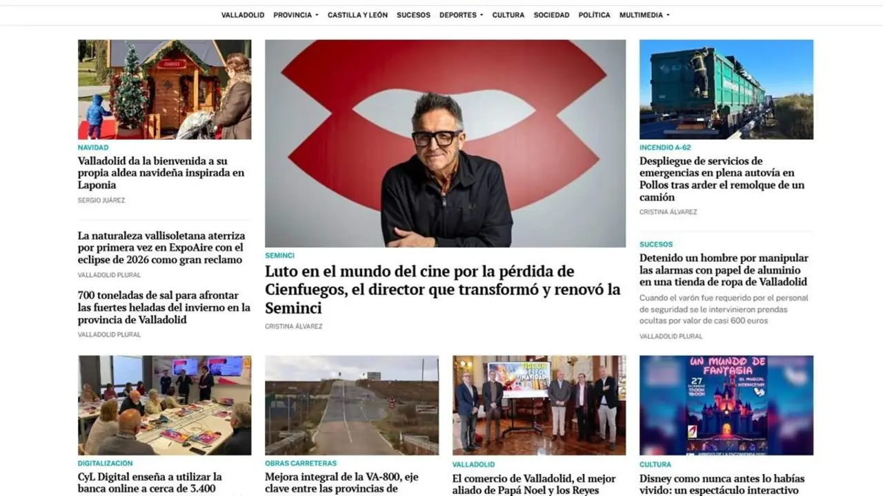 Estreno nueva pagina web periodico digital Valladolid Plural