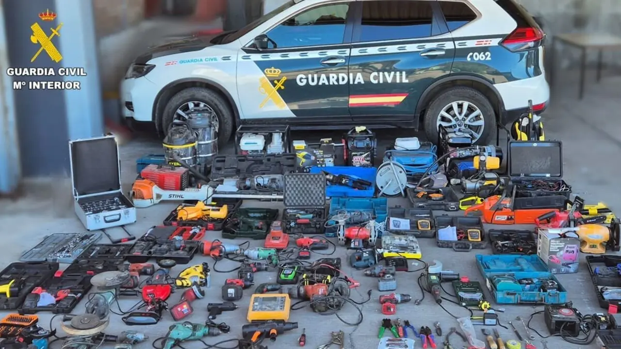 Operacion Guardia Civil desarticulacion organizacion criminal robo clave cobre estaciones fotovoltaicas