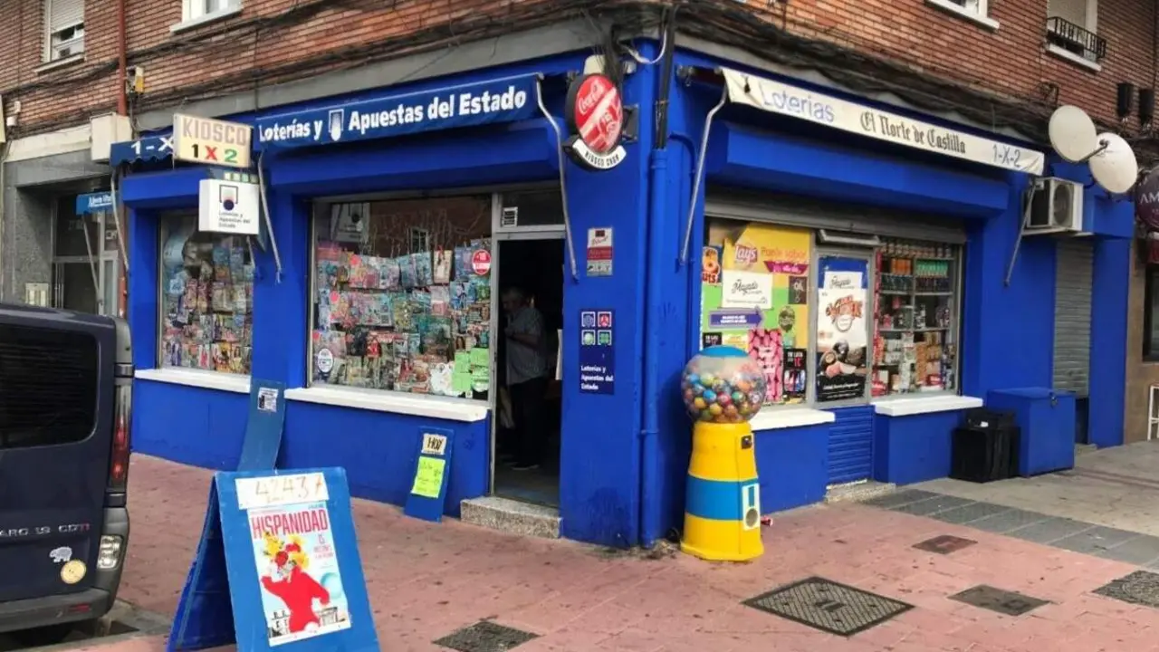 Kiosco calle Villabanez loterias barrio Pajarillos Valladolid