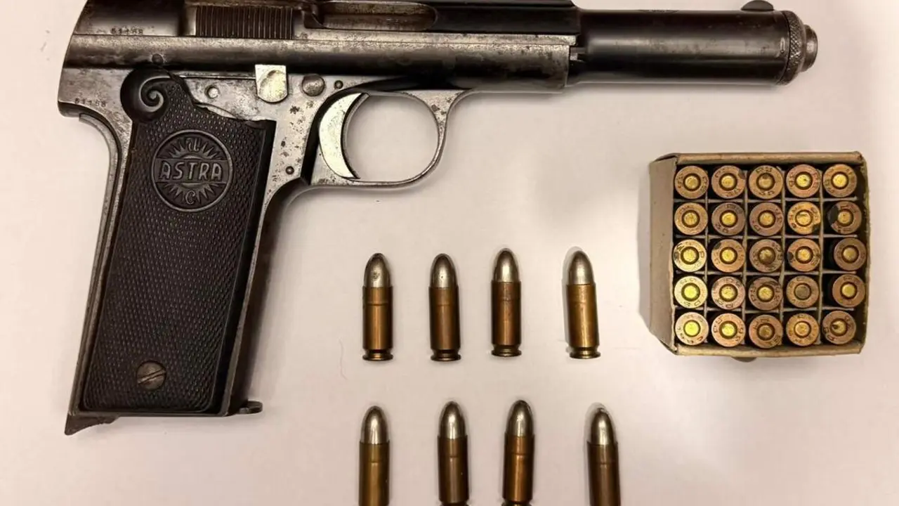 Detenido hombre tenencia ilicita de armas pistola sucesos Laguna de Duero