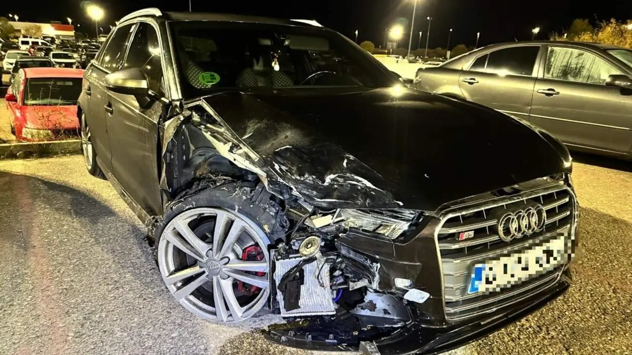 Detenido conduccion temeraria accidente Policia Municipal Valladolid