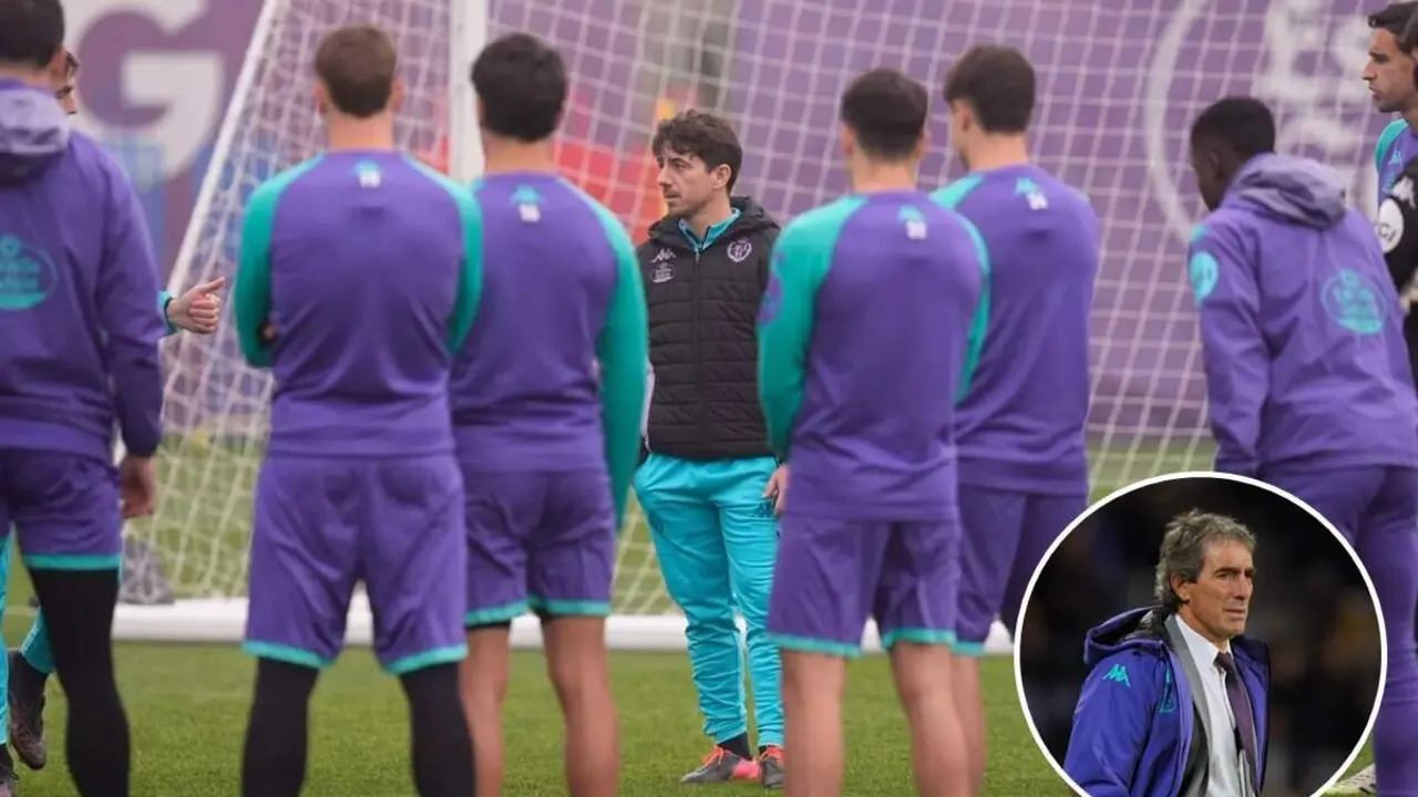 Sisi entrenamiento Real Valladolid y jugadores Los Anexos salida Almada