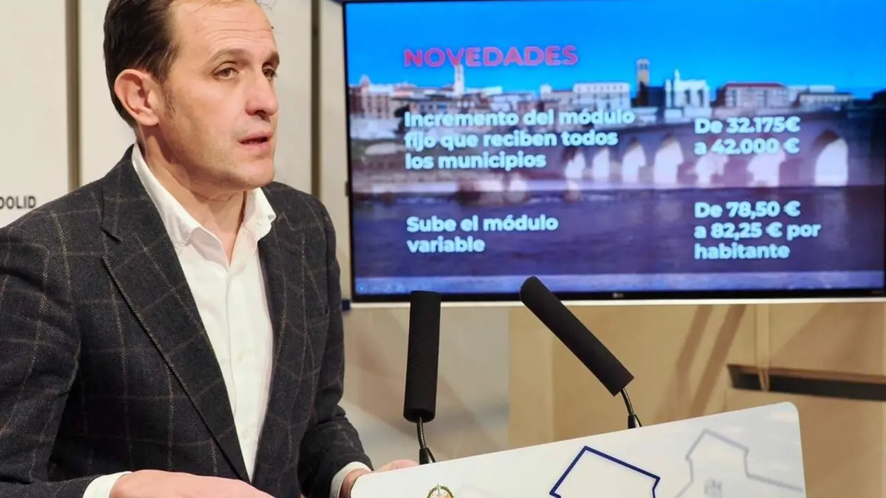 Conrado Iscar presentacion Plan Bienal Cooperacion 2026-2027 Diputacion Valladolid