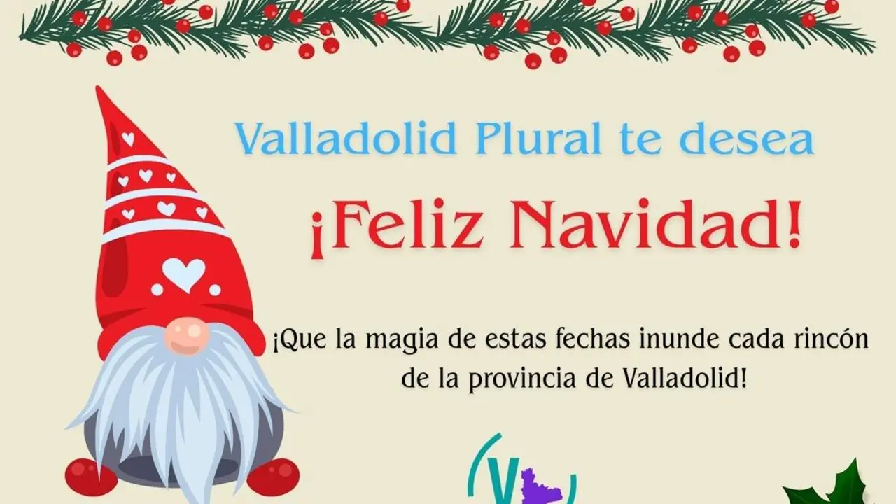 Felicitacion periodico digital Valladolid Plural Navidad 2025